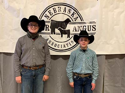 Champion Atley Parr, Reserve Champion Wyatt Smith